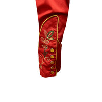 Men's Red Vintage Variegated Floral Embroidered Western Shirt - Rockmount
