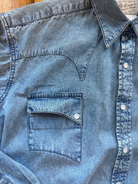 Men's Denim Classic Quarter Horse Western Shirt