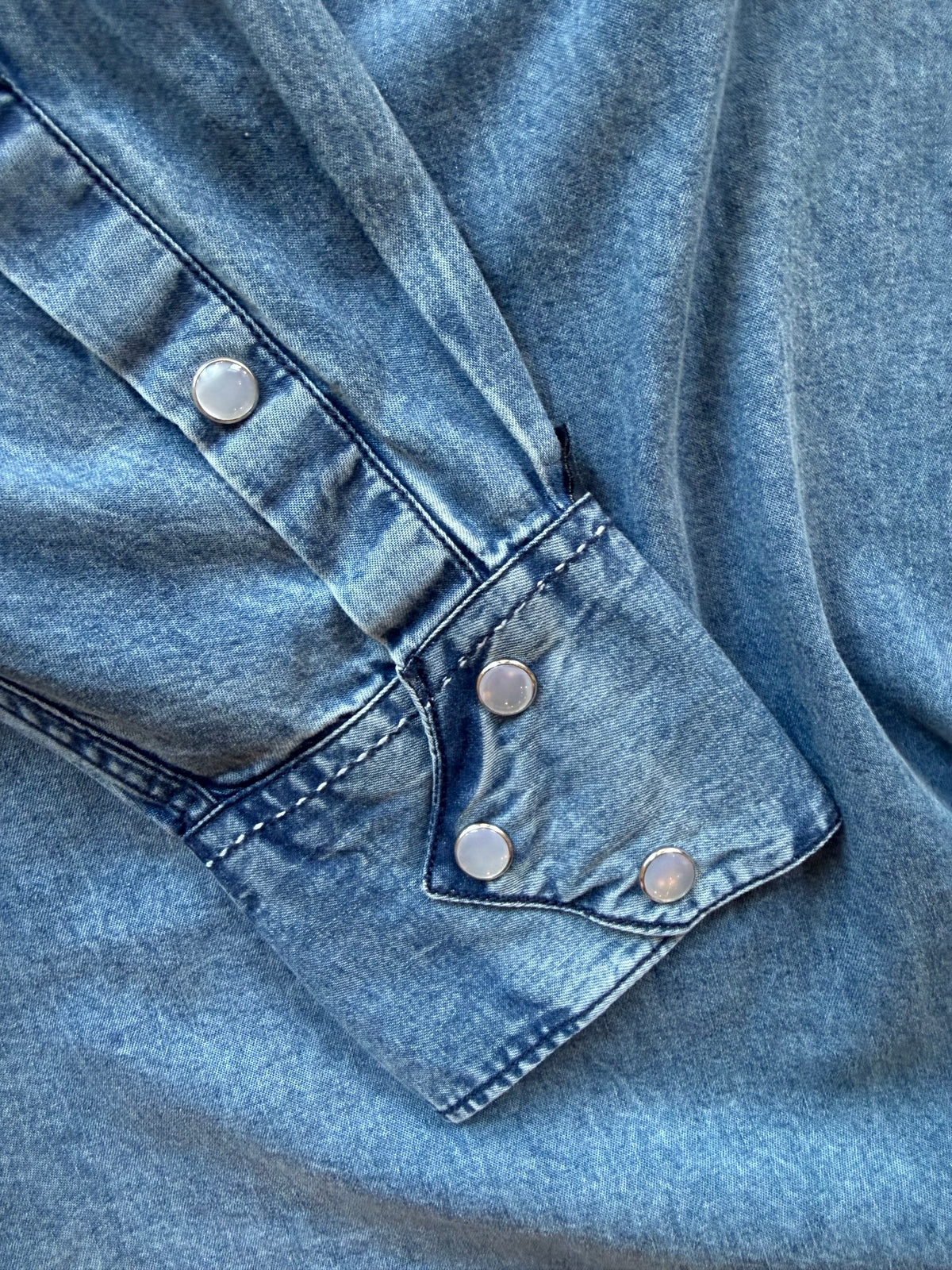Men's Denim Classic Quarter Horse Western Shirt