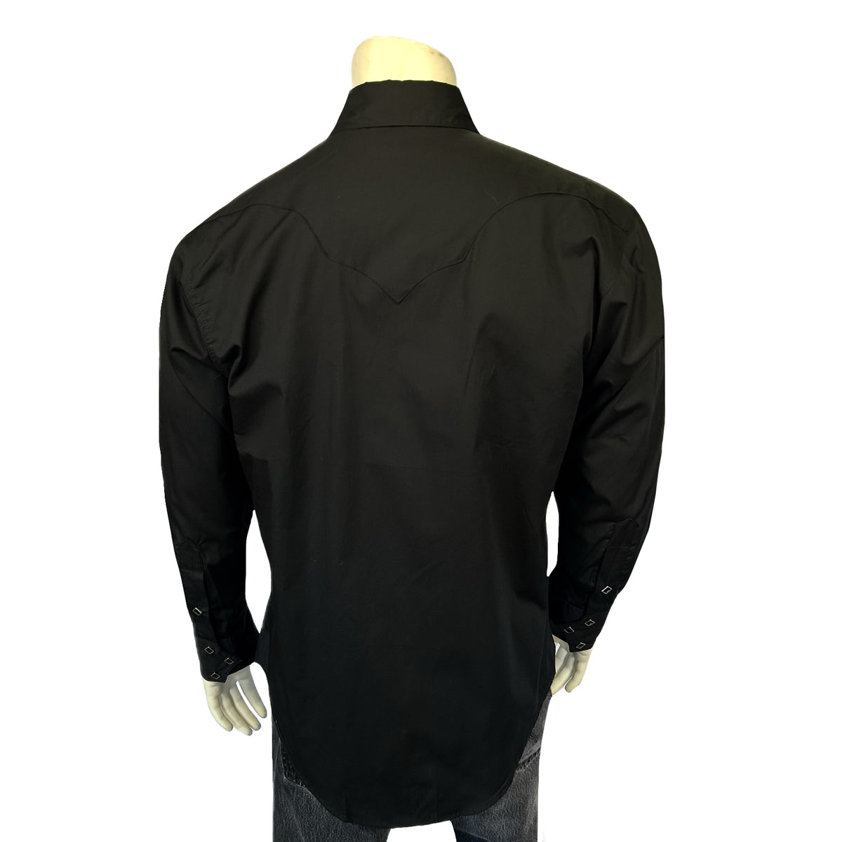Men's Black Quarter Horse Pima Cotton Western Shirt - Rockmount