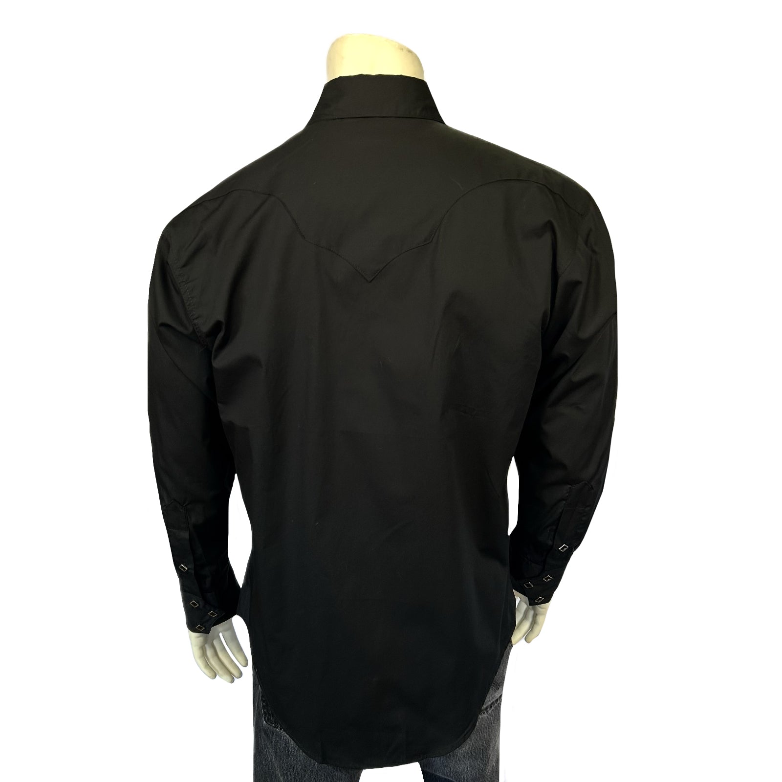 Men's Black Quarter Horse Pima Cotton Western Shirt - Rockmount