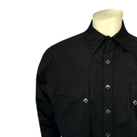 Men's Black Quarter Horse Pima Cotton Western Shirt - Rockmount