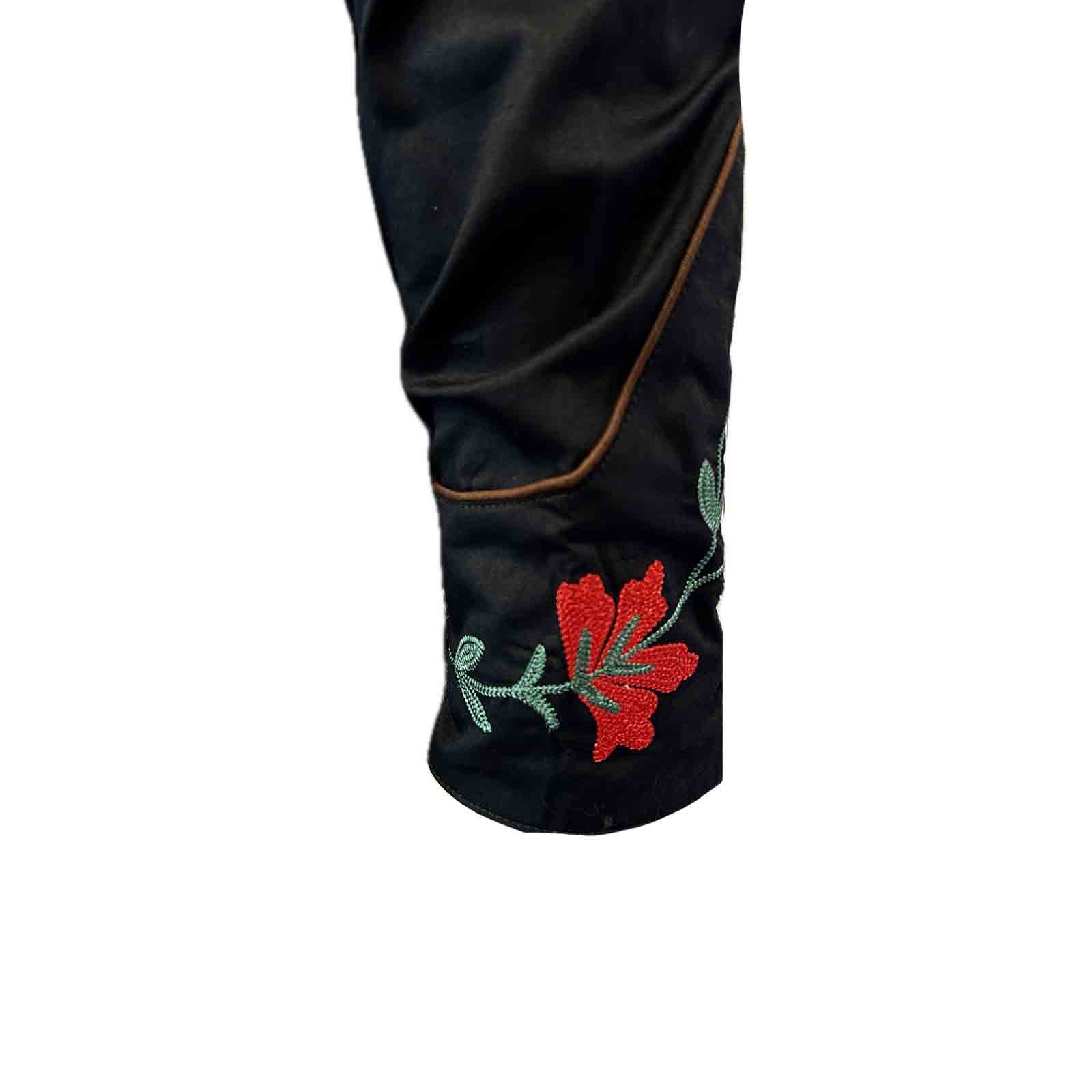 Men's Vintage Black Bronc Embroidered Western Shirt - Rockmount