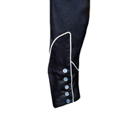 Men's Black Steer Skulls with Feathers Embroidered Western Shirt