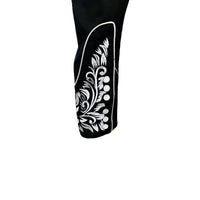 Men's Vintage Black & Silver Tooling Embroidered Western Shirt - Rockmount