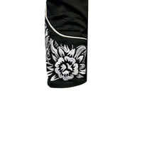 Men's Vintage Black & Silver Tooling Embroidered Western Shirt - Rockmount