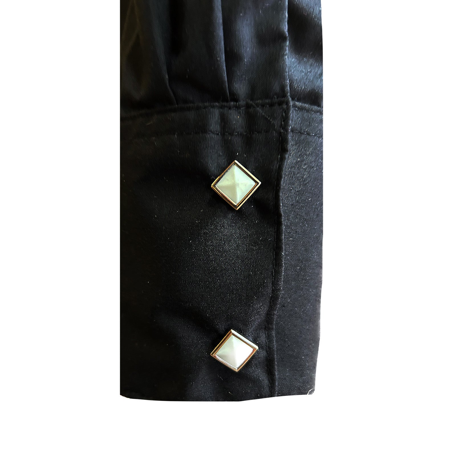 Women's Solid Black Cotton Blend Western Shirt - Rockmount