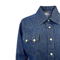 Women's Classic Stonewashed Denim Western Shirt - Rockmount