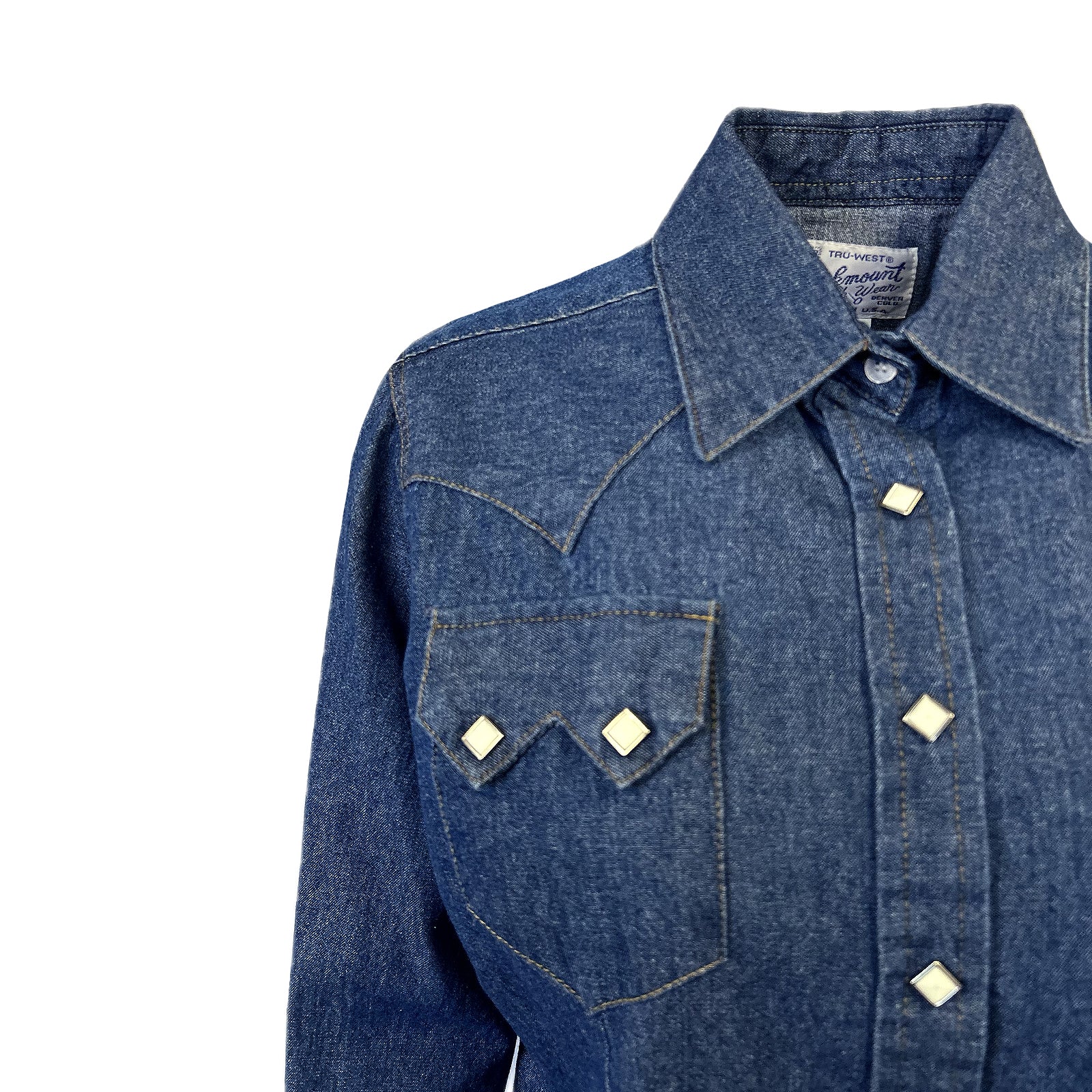 Women's Classic Stonewashed Denim Western Shirt - Rockmount