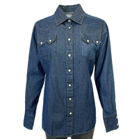 Women's Classic Stonewashed Denim Western Shirt - Rockmount