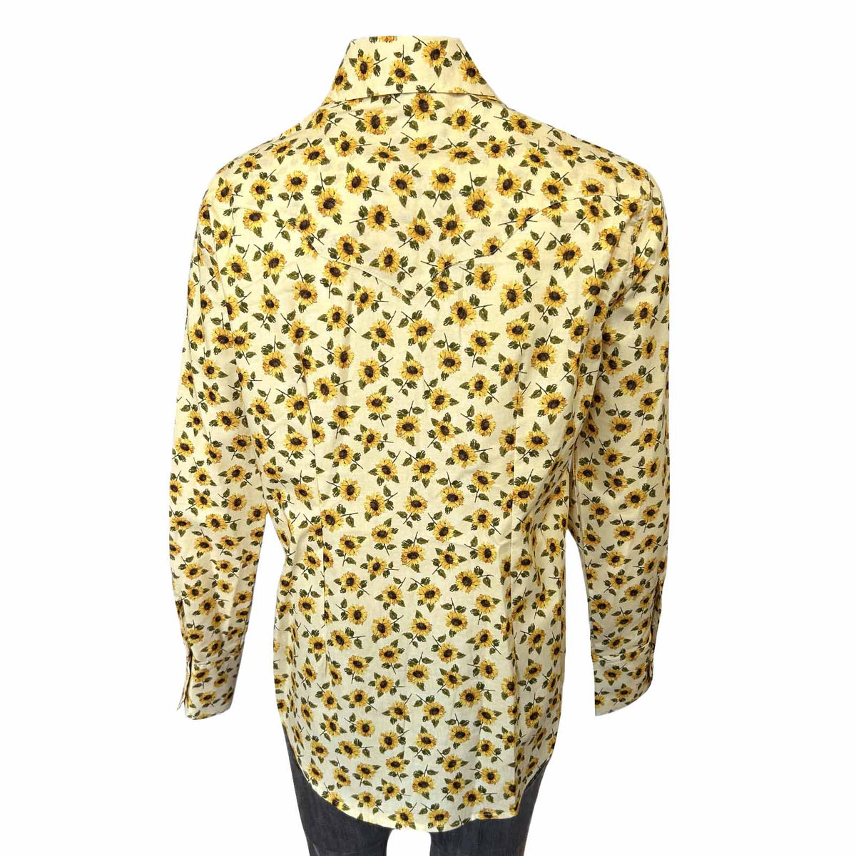 Women's Vintage Yellow Sunflower Print Western Shirt - Rockmount