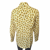 Women's Vintage Yellow Sunflower Print Western Shirt - Rockmount