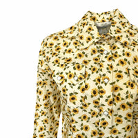 Women's Vintage Yellow Sunflower Print Western Shirt - Rockmount