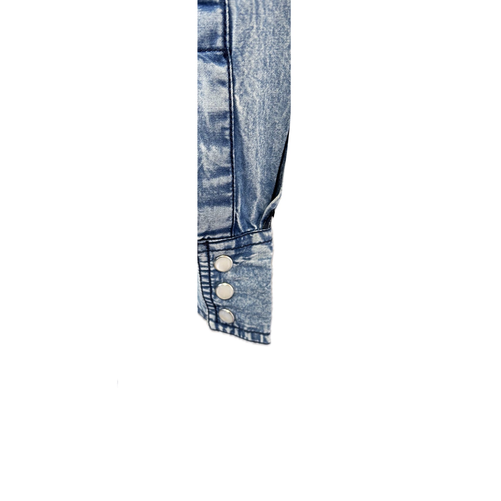 Women's Denim Map Embroidered Western Dress