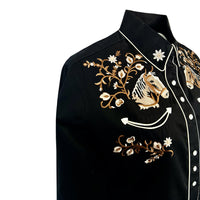 Women’s Vintage Horsehead & Floral Embroidered Western Shirt - Rockmount