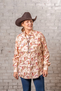 Women’s Howdy Print Western Shirt