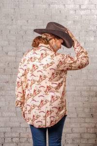 Women’s Howdy Print Western Shirt