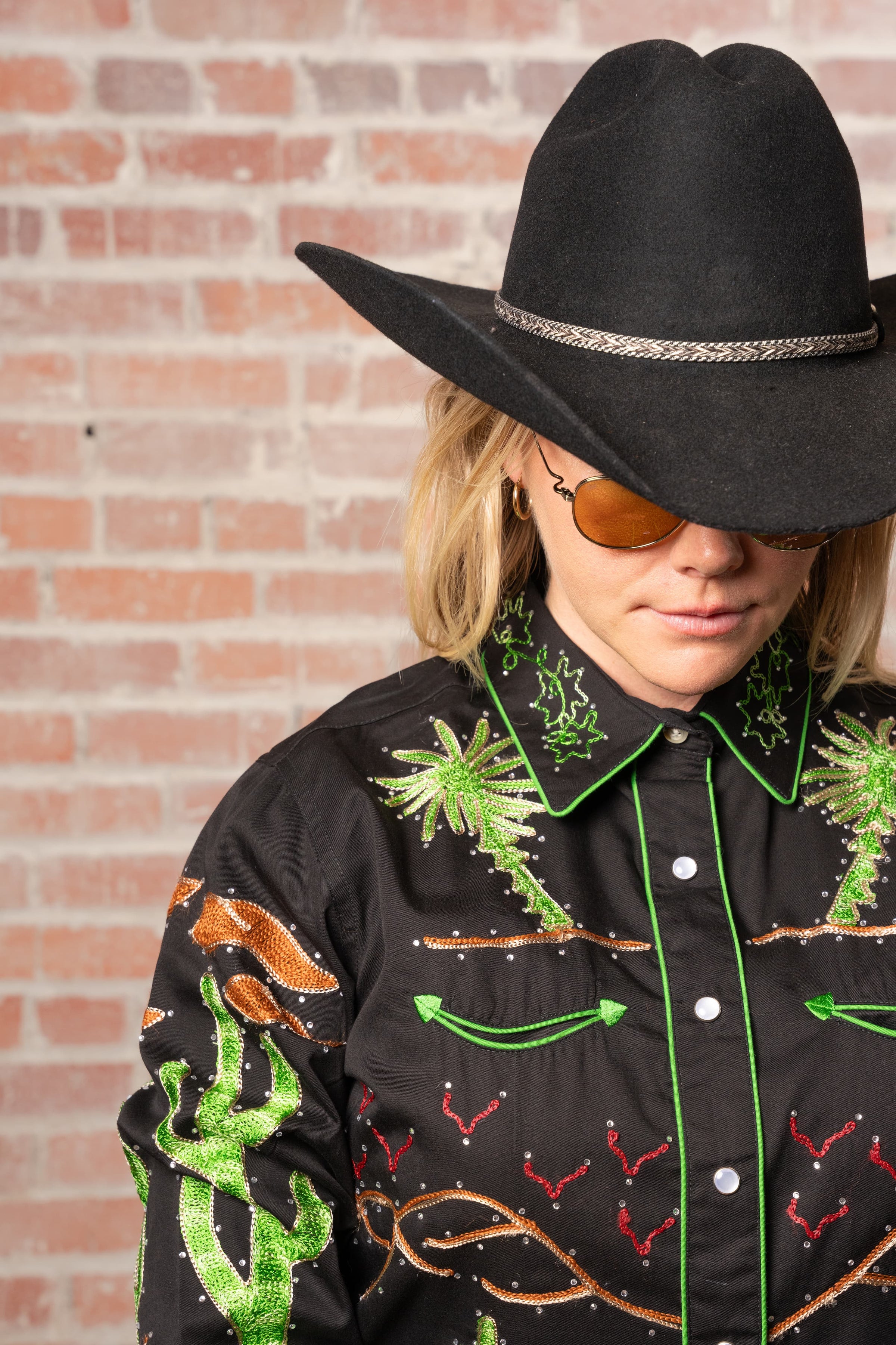 Women's Black Porter Wagoner Embroidered Western Shirt