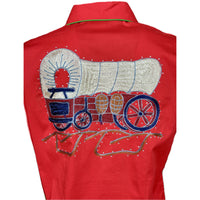 Women's Red Porter Wagoner Embroidered Western Shirt - Rockmount