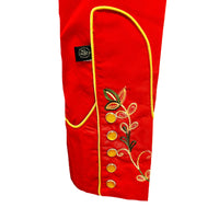 Women's Vintage Red Variegated Floral Embroidered Western shirt - Rockmount
