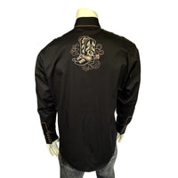 Women’s Black Boot Embroidered Western Shirt