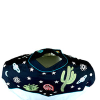 Women's Vintage Black Cactus & Stars Chain Stitch Embroidered Western Shirt - Rockmount