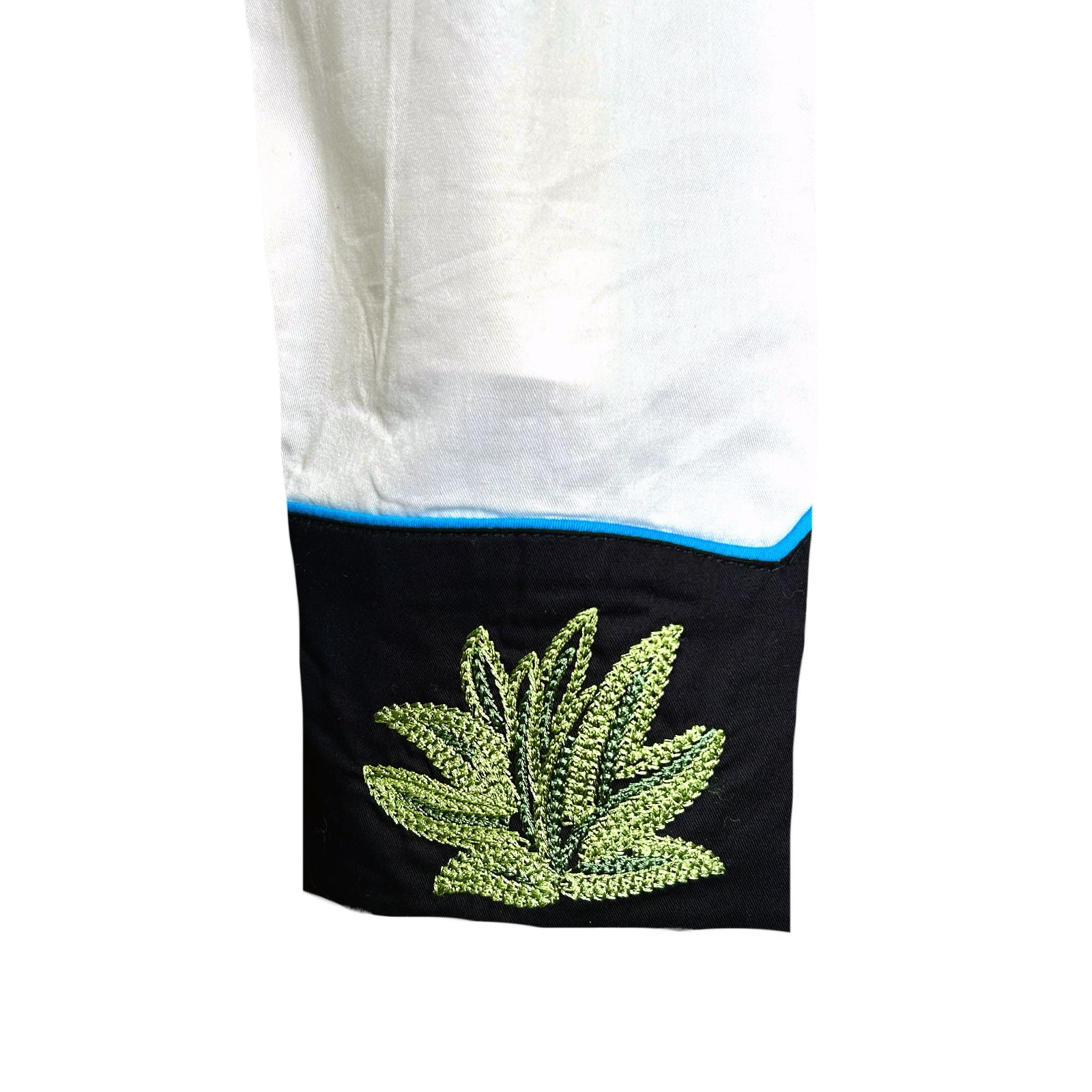 Women's Vintage Black Cactus & Stars Chain Stitch Embroidered Western Shirt - Rockmount