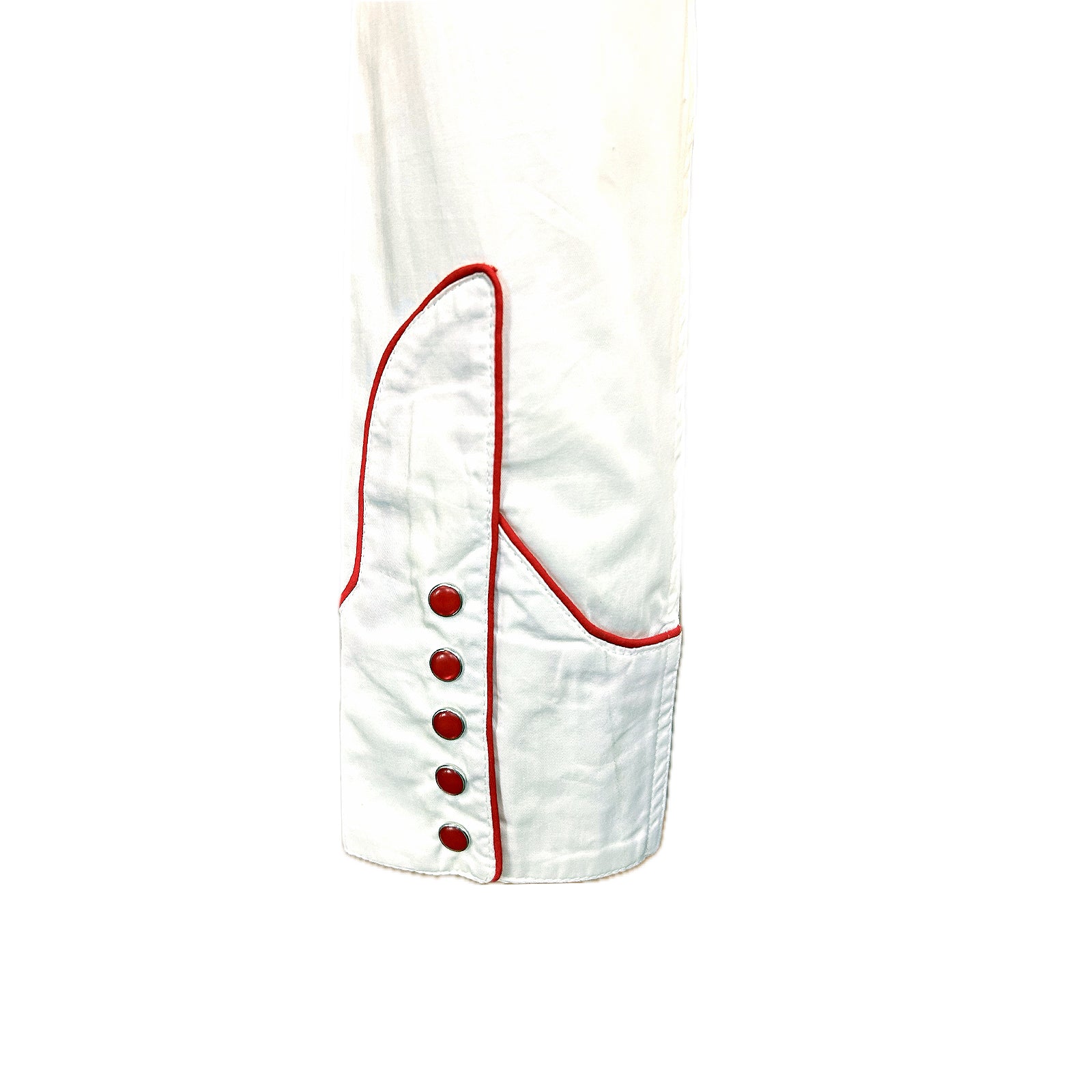 Women's Vintage Ivory Floral Embroidered Western Shirt