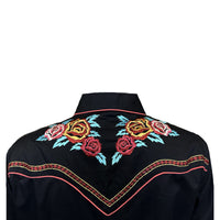 Women’s Vintage Rose Bouquet Embroidery Western Shirt - Rockmount