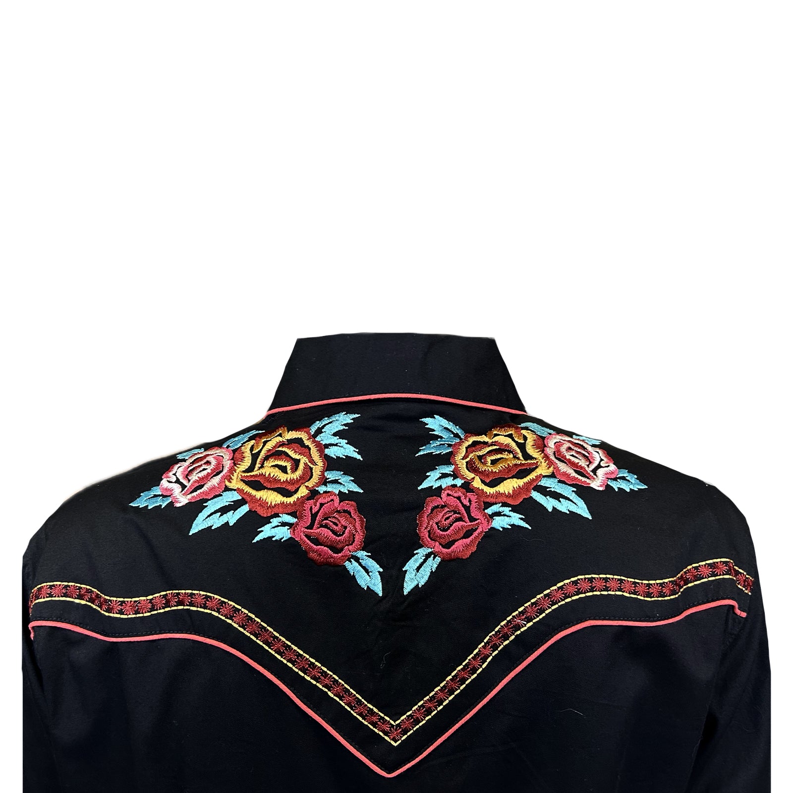 Women’s Vintage Rose Bouquet Embroidery Western Shirt - Rockmount