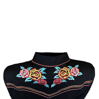 Women’s Vintage Rose Bouquet Embroidery Western Shirt - Rockmount