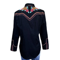 Women’s Vintage Rose Bouquet Embroidery Western Shirt - Rockmount