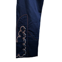 Women's Vintage Cactus & Cowgirl Boots Embroidered Western Shirt in Black - Rockmount
