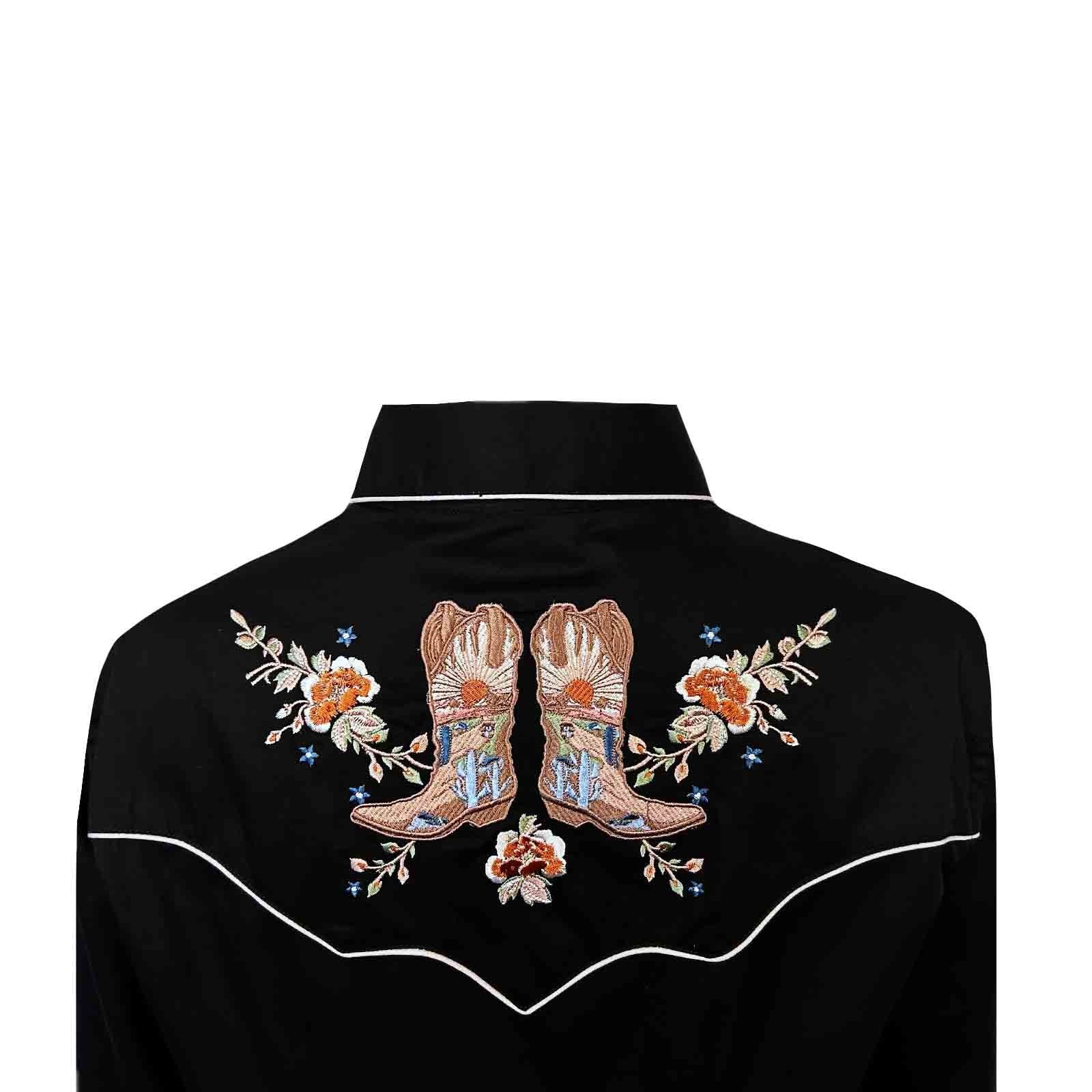 Women’s Sunrise Boot & Floral Embroidered Western Shirt - Rockmount