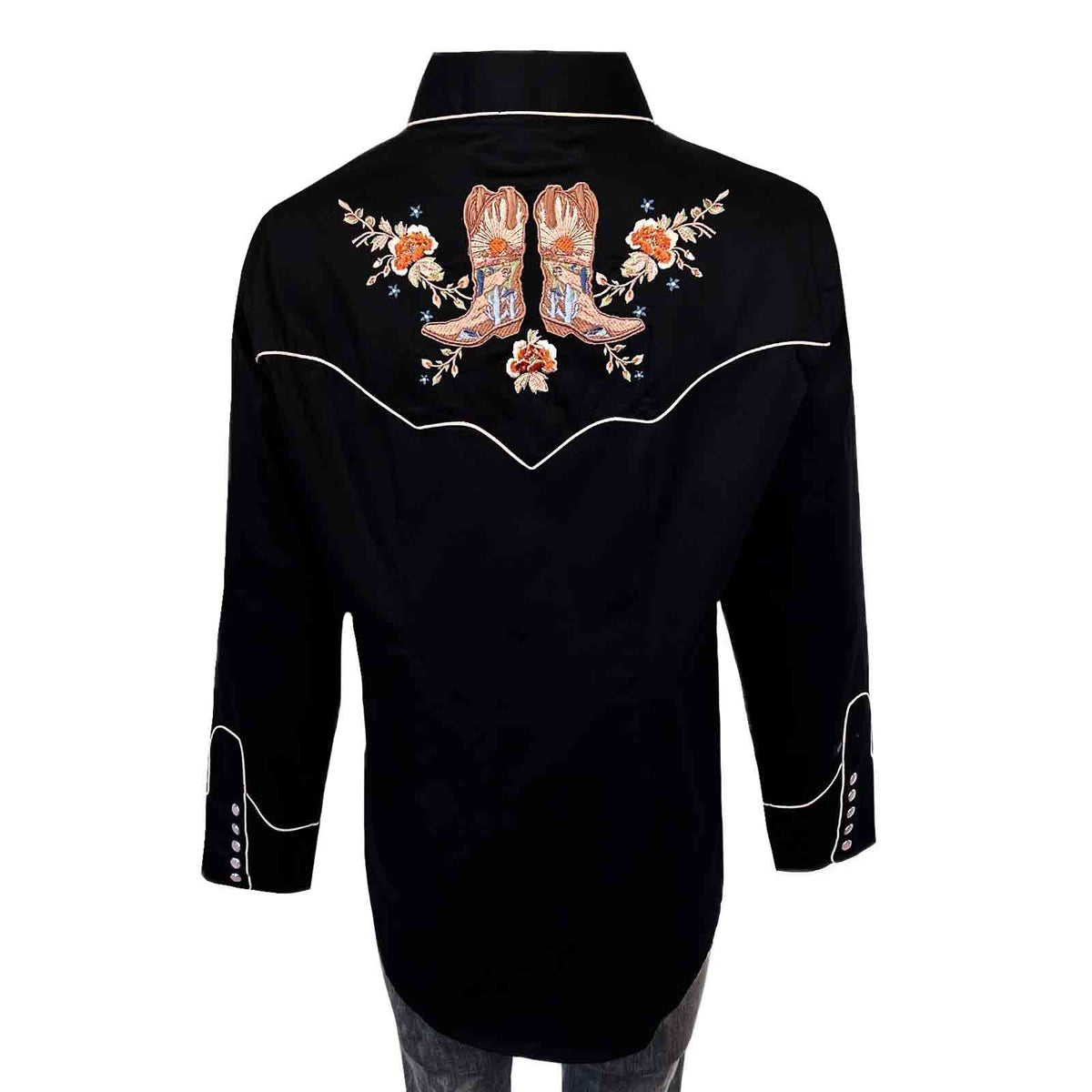 Women’s Sunrise Boot & Floral Embroidered Western Shirt - Rockmount