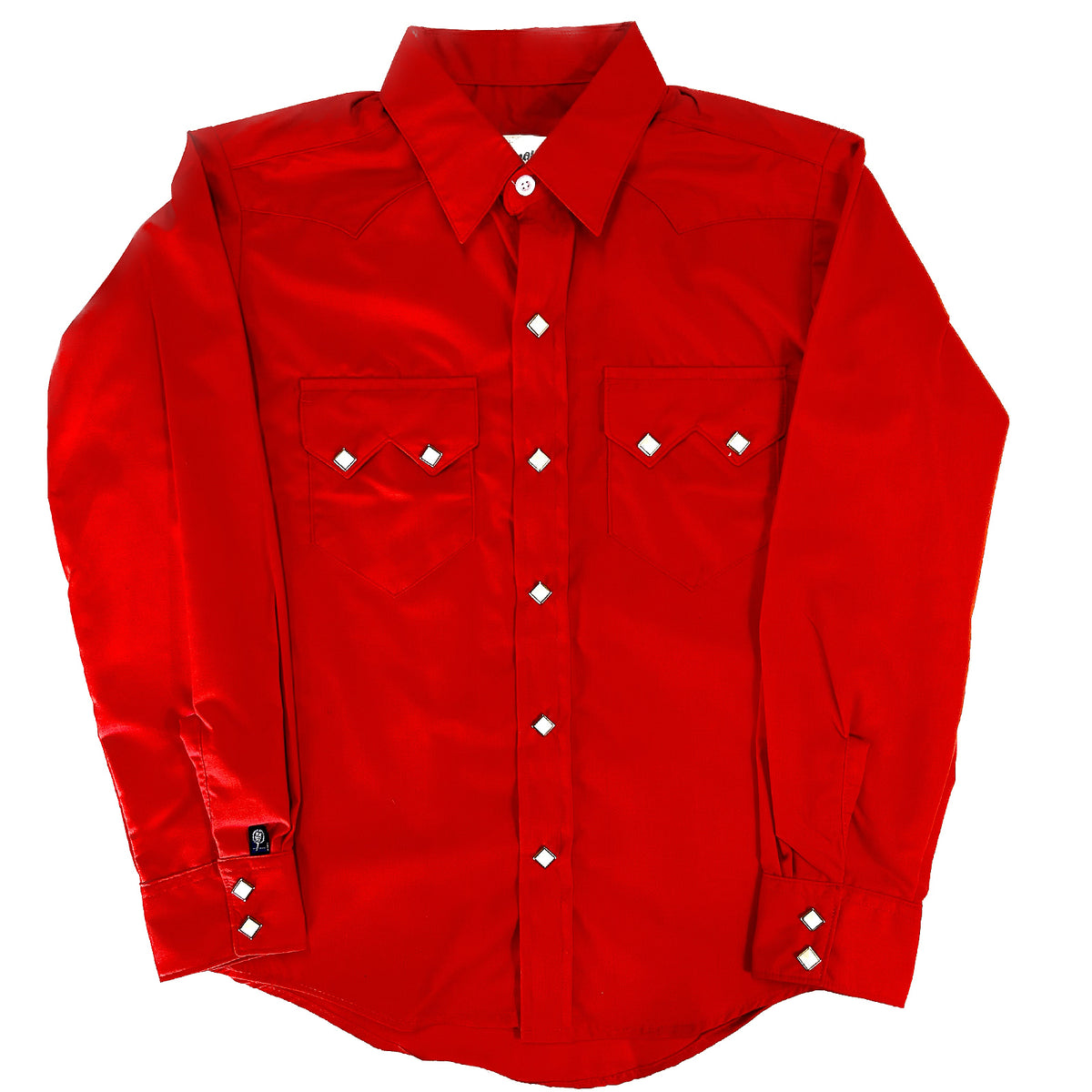 Kid's Youth Vintage Solid Red Western Shirt - Rockmount