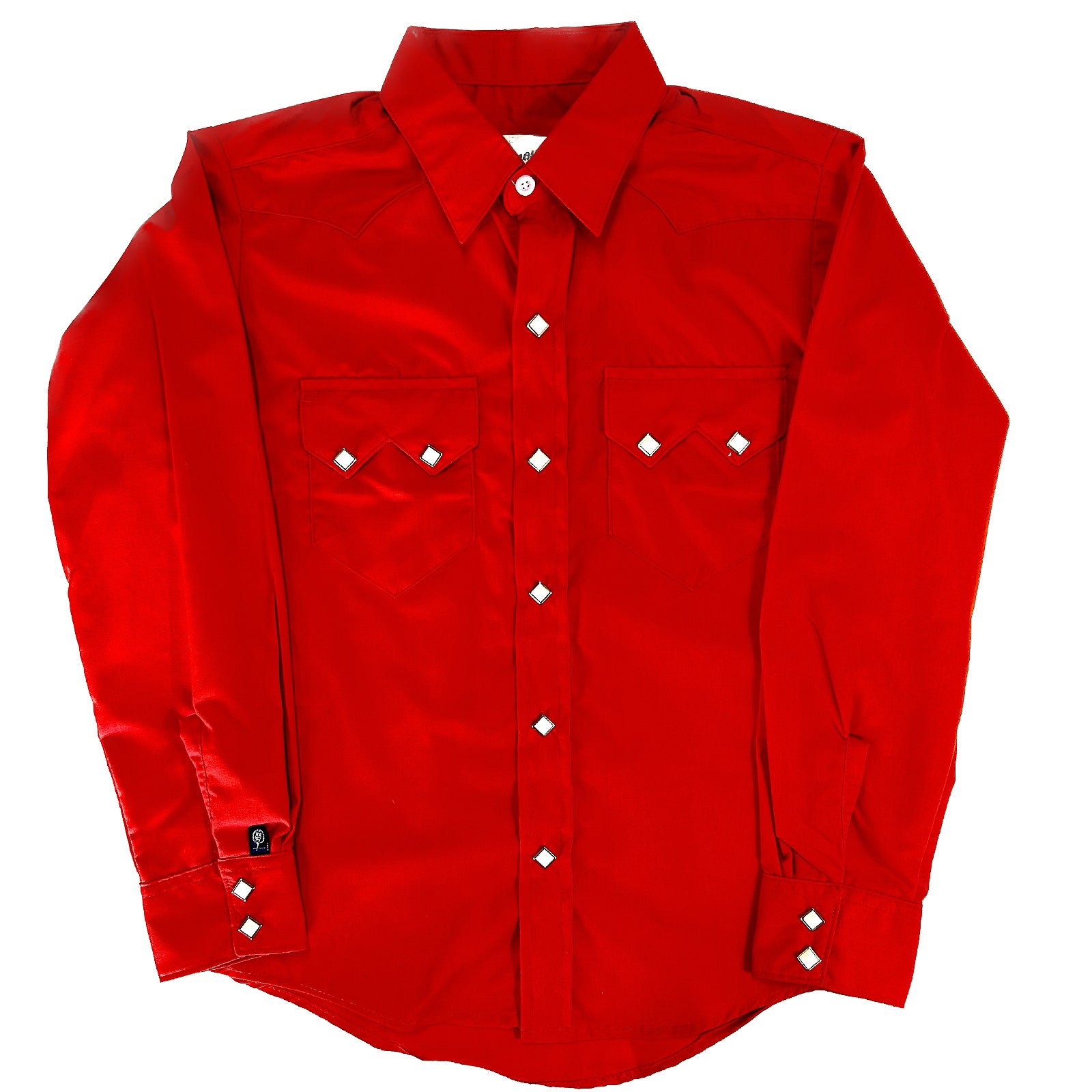 Kid's Youth Vintage Solid Red Western Shirt - Rockmount