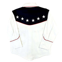 Kid's Vintage American Flag Embroidered Western Shirt - Rockmount
