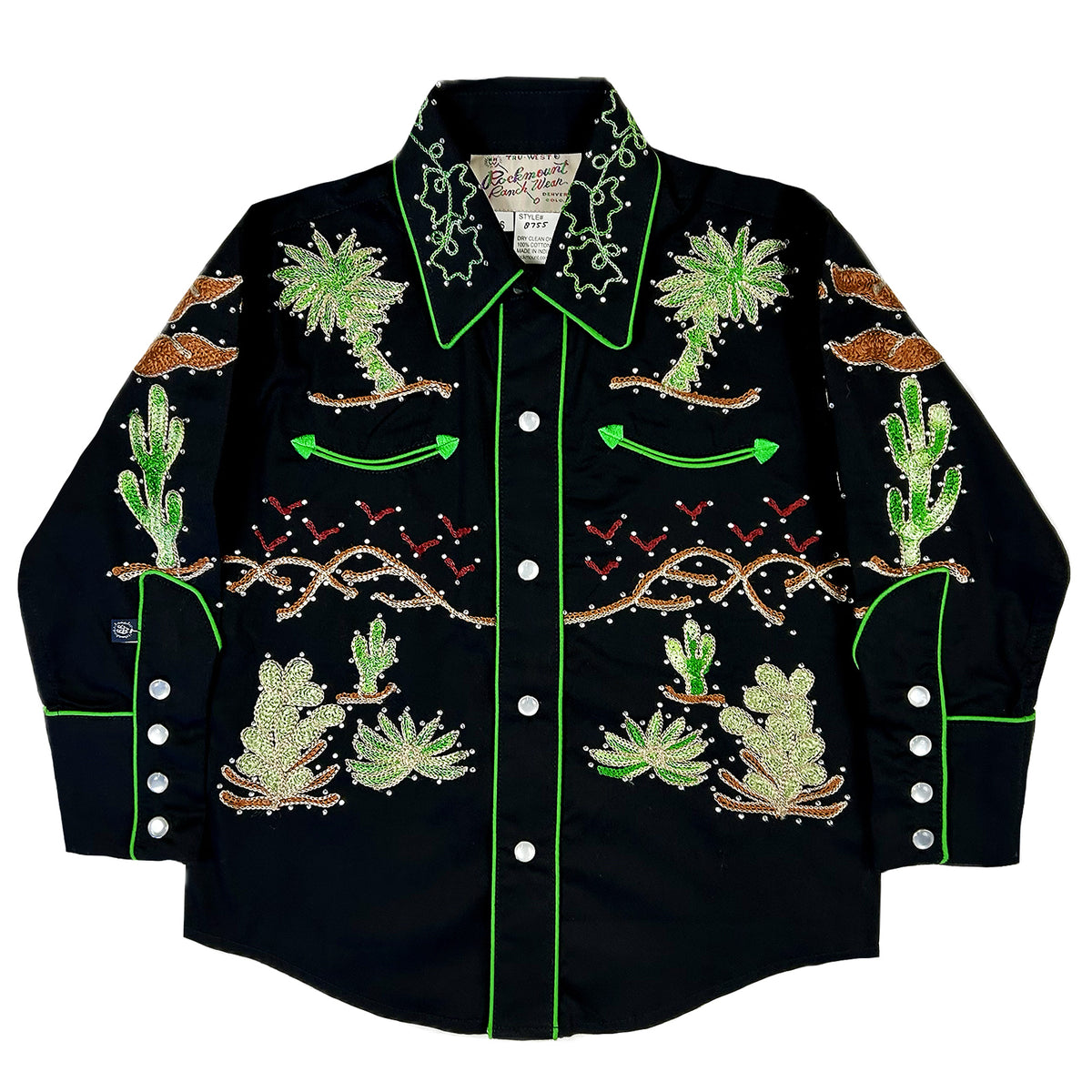 Kid's Embroidered Porter Wagoner Vintage Western Shirt - Rockmount