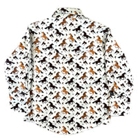 Kid's Horse Print Western Shirt - Rockmount