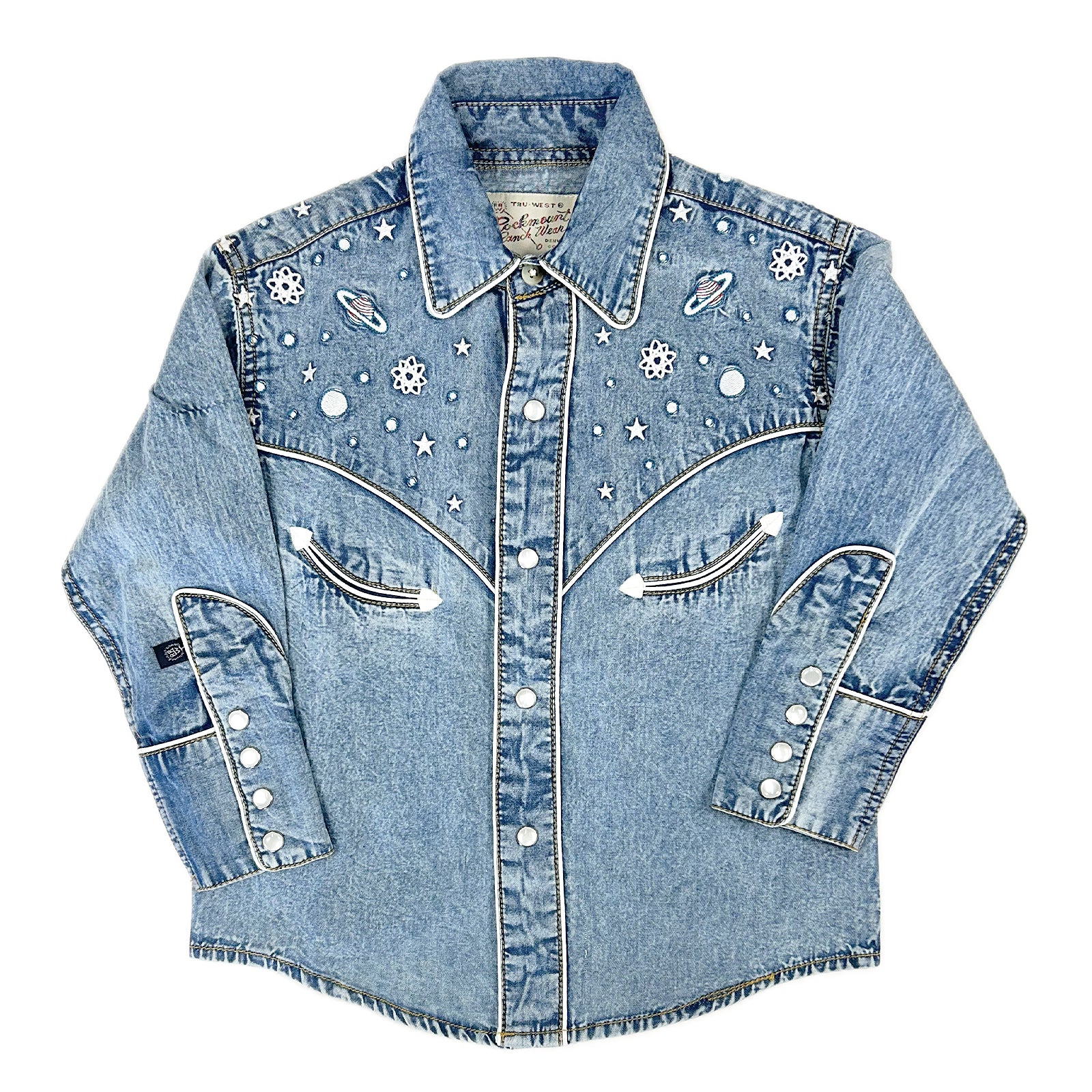 Kid's Denim Out of This World Embroidered Western Shirt - Rockmount