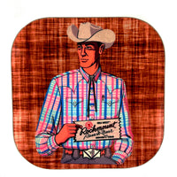 Vintage Cowboy Striped Pink Shirt Western Coaster - Rockmount