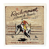 Rockmount Bronc Western Ceramic Cork Back Coaster - Rockmount