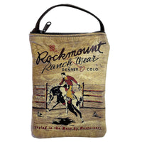 Rockmount Bronc Leather Western Purse with Black Back - Rockmount
