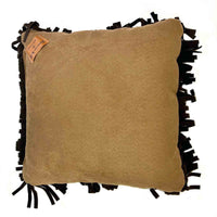 Rockmount Vintage Buffalo Bill Leather Fringe Western Pillow - Rockmount