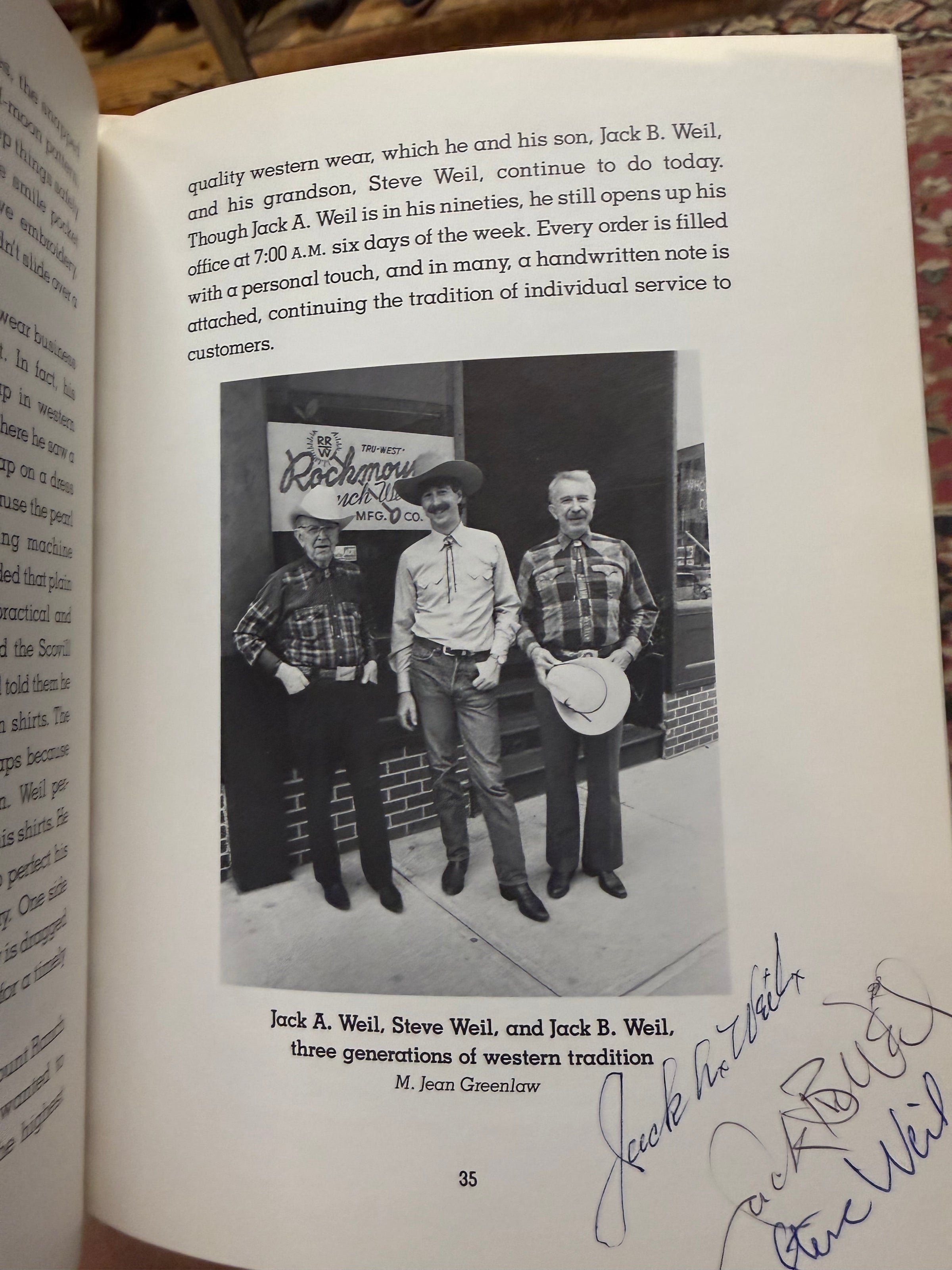 Ranch Dressing: The Story of Western Wear Signed by Author and 3 Generations