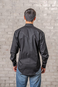 Men's Black Classic Quarter Horse Western Shirt