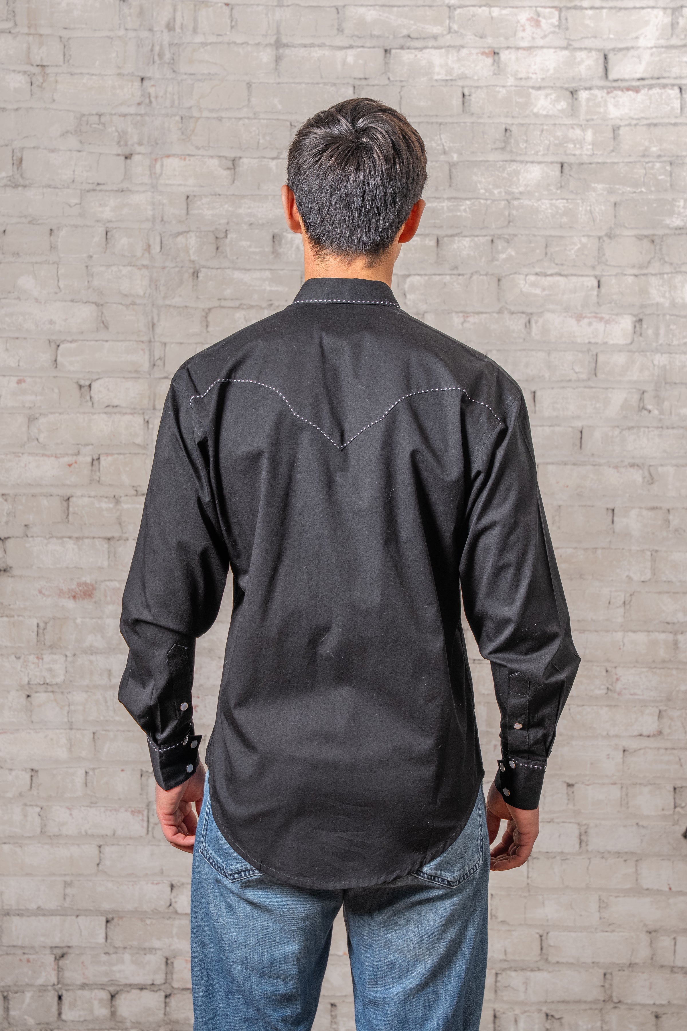 Men's Black Classic Quarter Horse Western Shirt