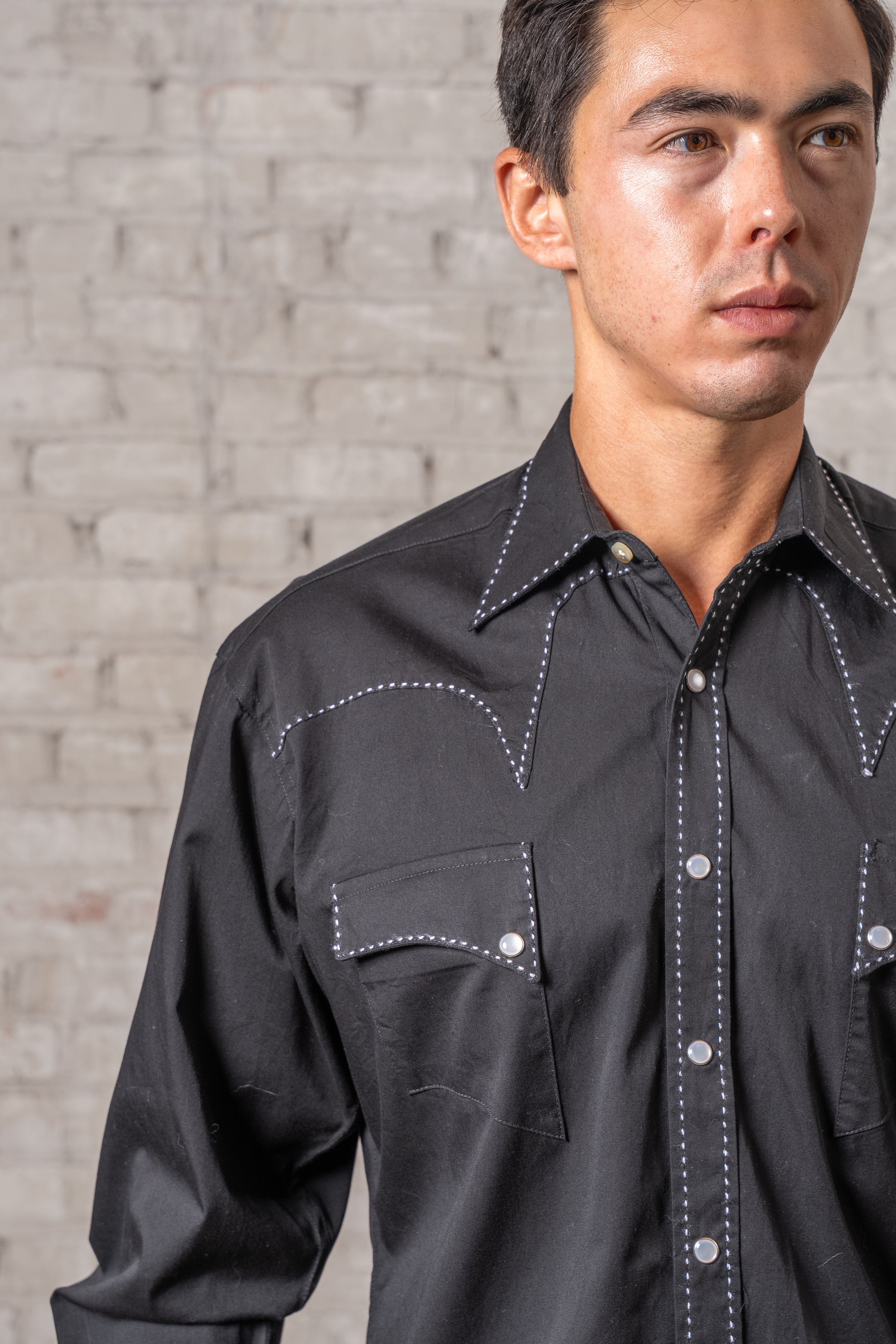 Men's Black Classic Quarter Horse Western Shirt