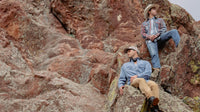 Men's Stonewashed Denim Classic Western Shirt